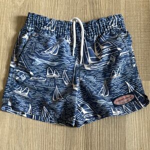 Vineyard Vines Sailboat Swim Shorts - 2T